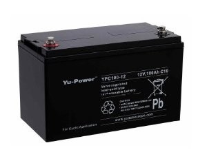 Batterie décharge lente GEL Ultimatron JDG12-100 12V 100AH 330x172x219 MM