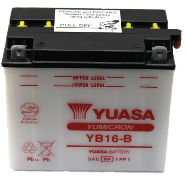 Batterie moto Yuasa YB16-B...