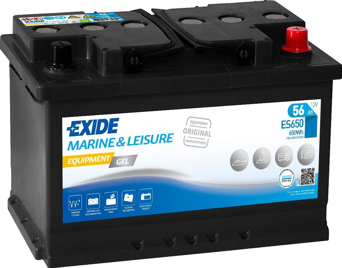 Batterie Exide Gel ES650...