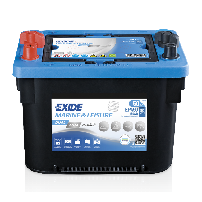 Batterie EXIDE Equipment Gel Marine & Leisure 12V 110Ah 760A D07