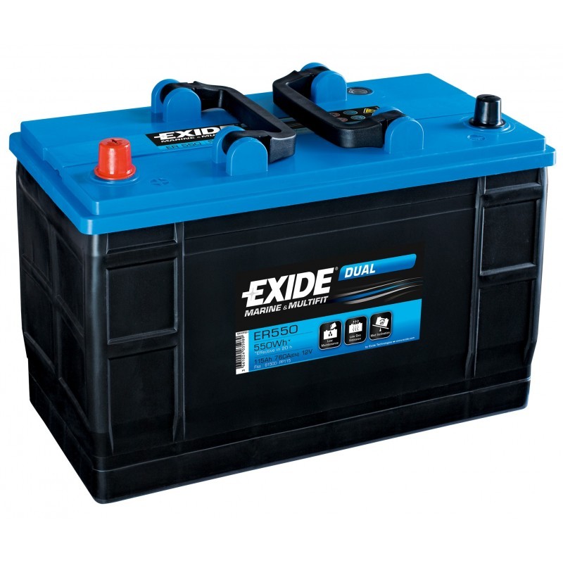 Batterie Exide Marine & Leisure Dual ER550 12V 115AH 760A