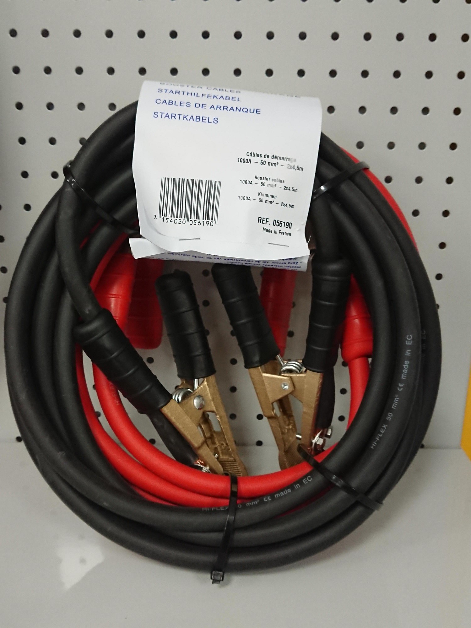MICHELIN 009513 Câbles de Démarrage Voiture 25mm² 3,5m, Essence et Diesel,  DIN/GS Noir/Rouge