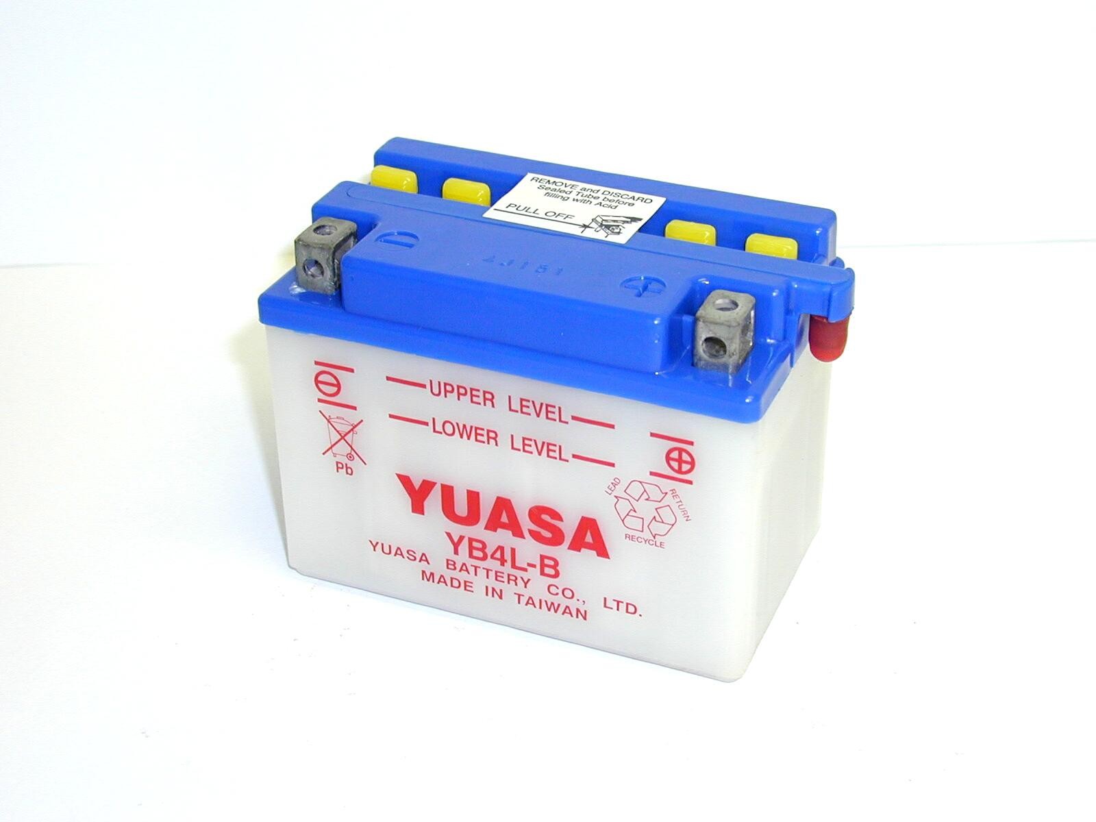 Batterie Kyoto YB4L-B SLA 12V 4Ah acide sans entretien Derbi Senda 50