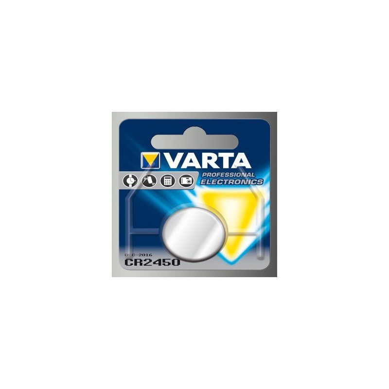 Pile bouton CR2450 Varta 3V Lithium