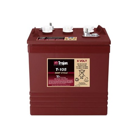 Batterie Traction Deep-cycle Trojan T105 Plus 6 Volts 225ah